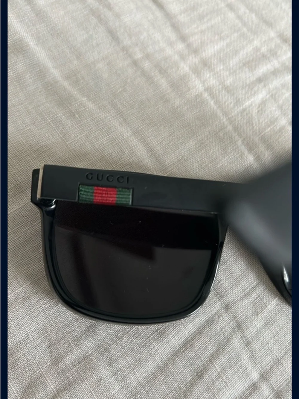 Gucci Black Oversized Square Sunglasses